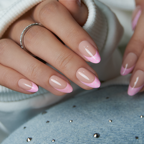 Blush Dot French – S Almond