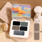 5-Color Solid Gel Nail Polish Palette 04