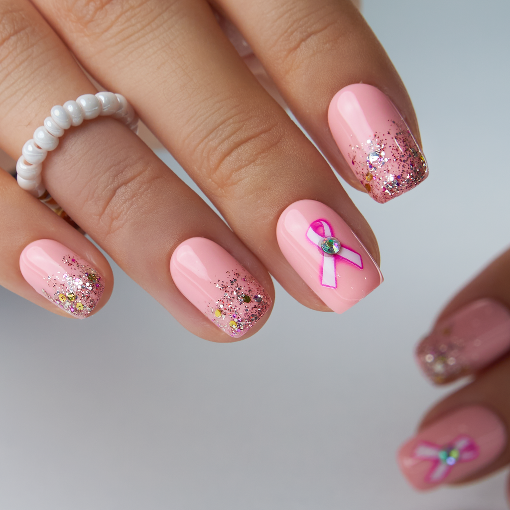 Designer's Pick | weet Bow Sparkle – M Squoval