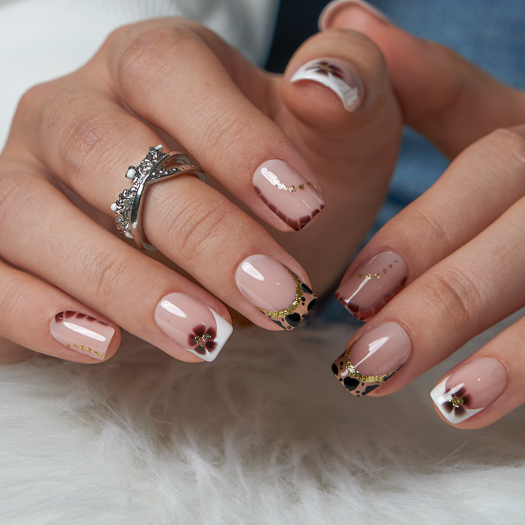 Nude Leopard – S Squoval