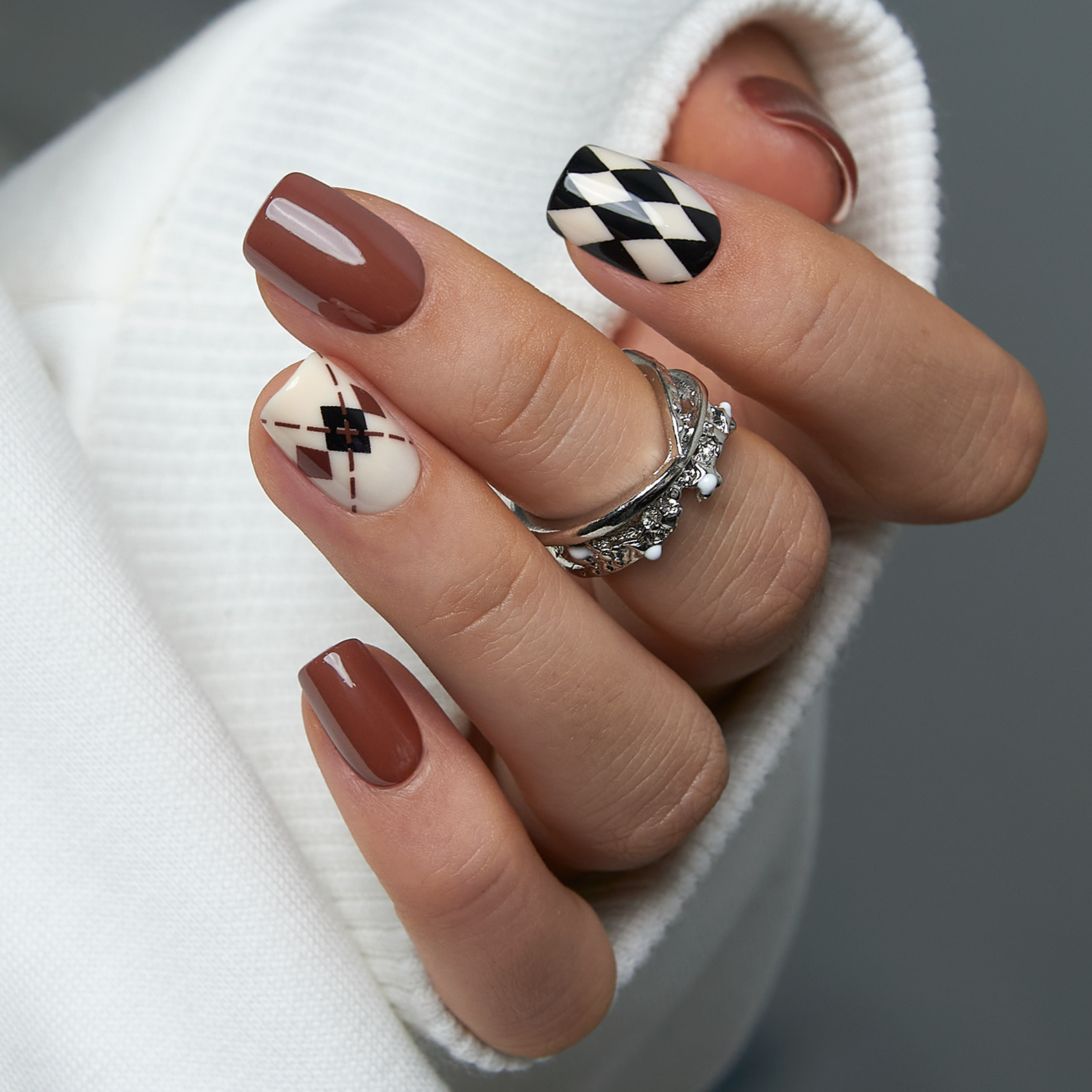 Blush Leopard – S Squoval