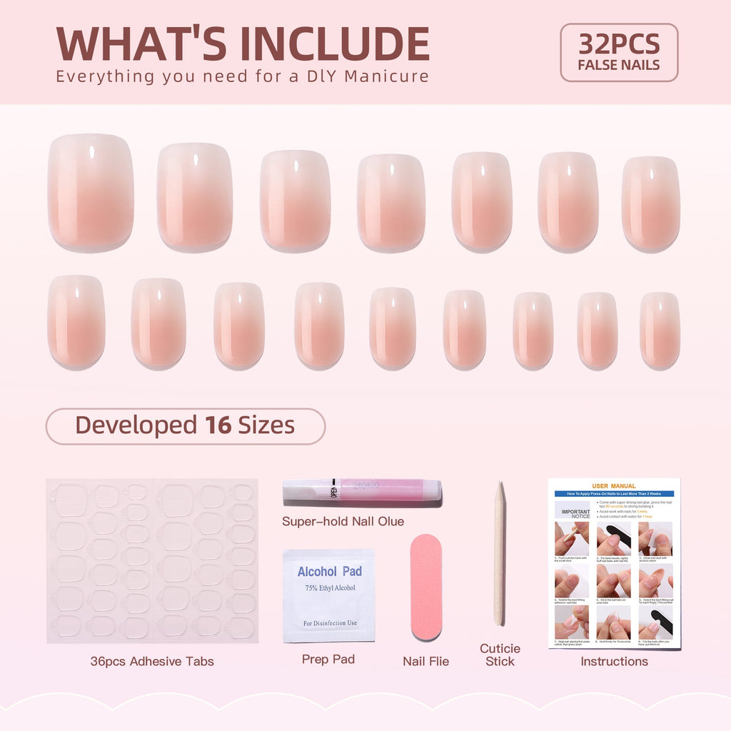 Nude Pink – S Squoval