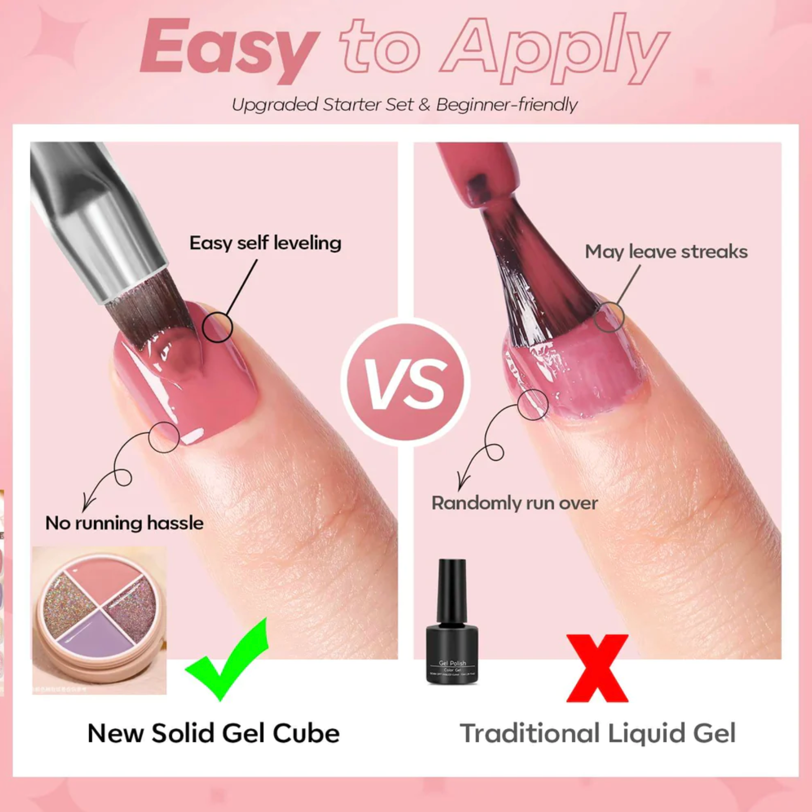 4 Colors Solid Nail Gel D-01