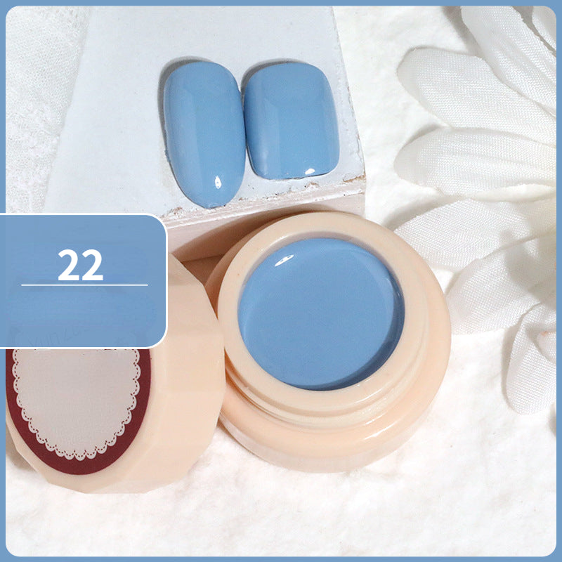 Dusty Blue Solid Gel Nail Polish 22