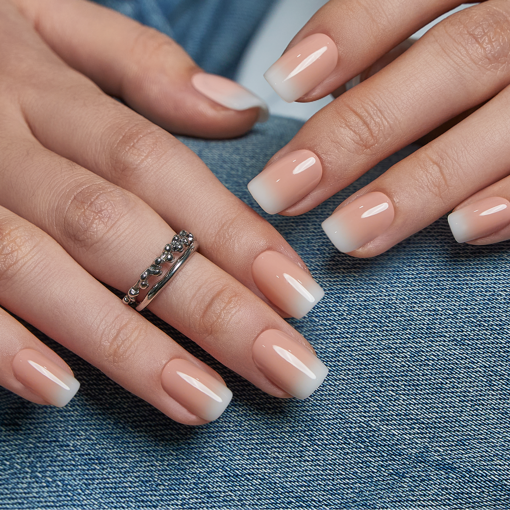 Pink and White – S Squoval