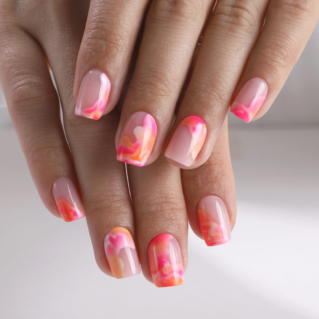 Sunset Blush – S Squoval