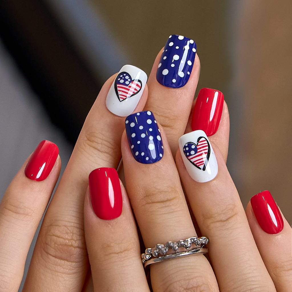 Patriotic Hearts – S Squoval