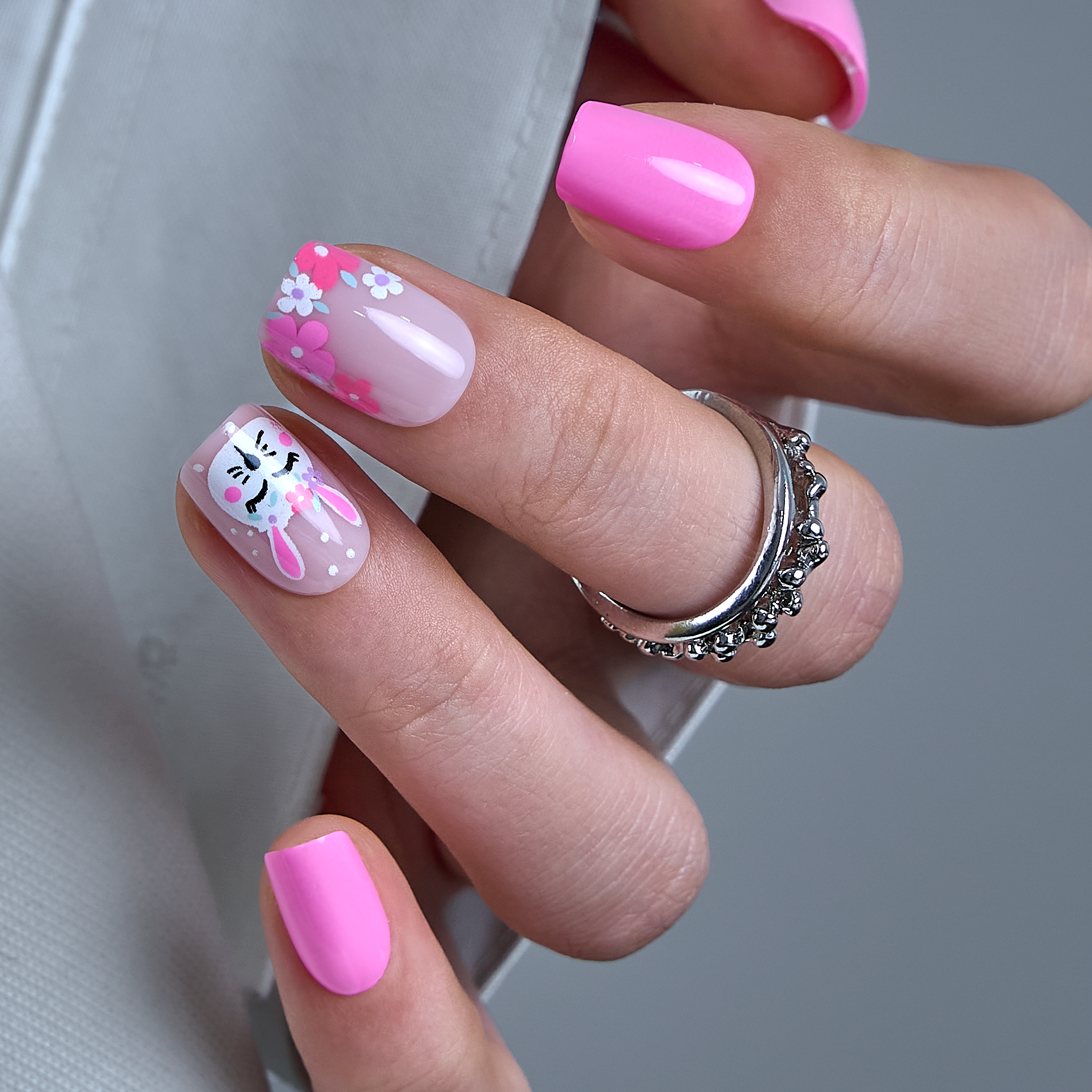 Pink Bunny – S Squoval