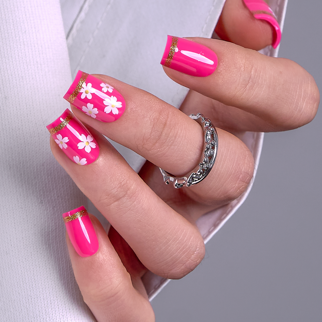 Pink Bloom – S Square