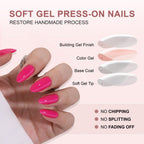 Neon Stiletto Soft Gel Press-On Nails – Long Stiletto Hot Pink