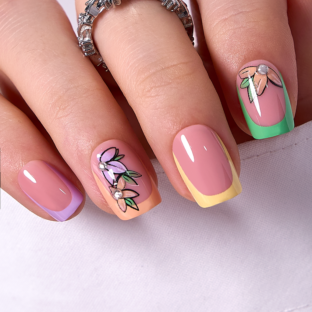 Pastel Blossom – S Squoval
