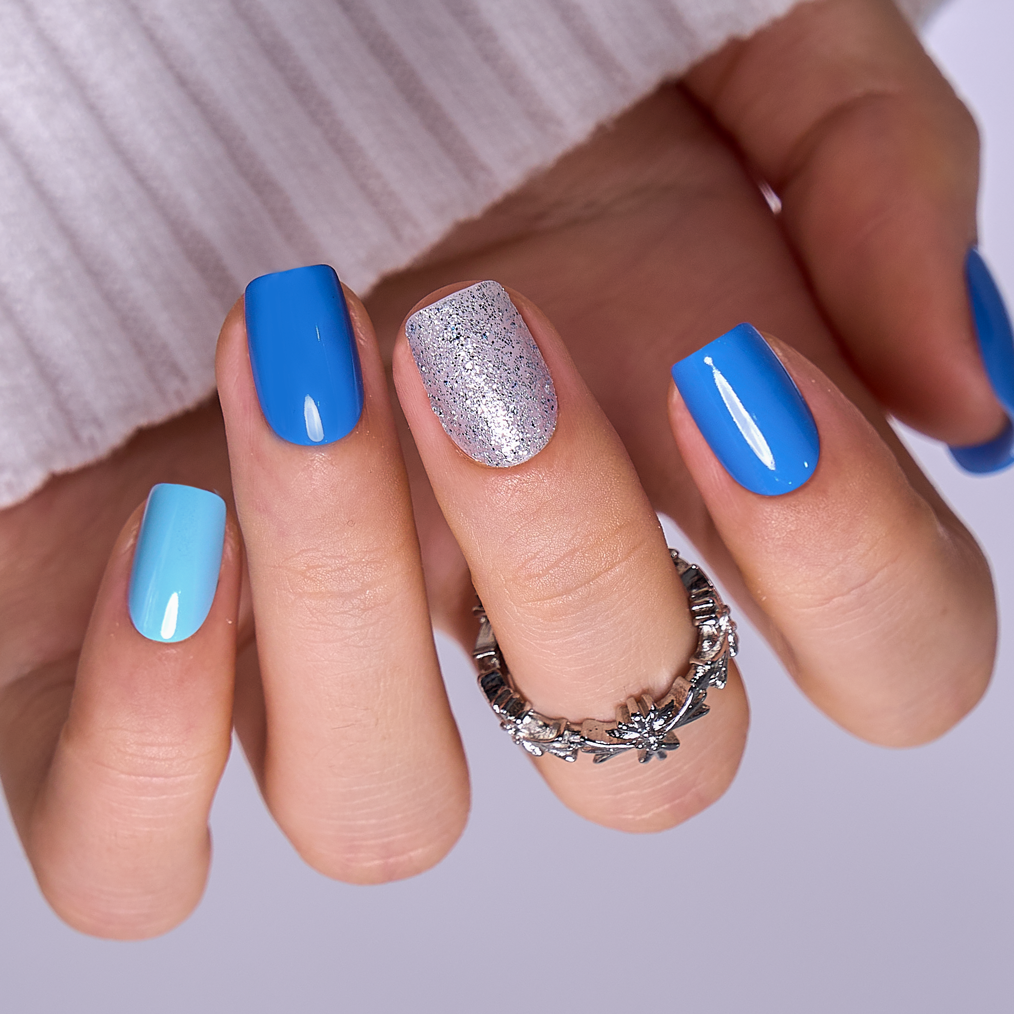 Sparkling Blue – S Squoval