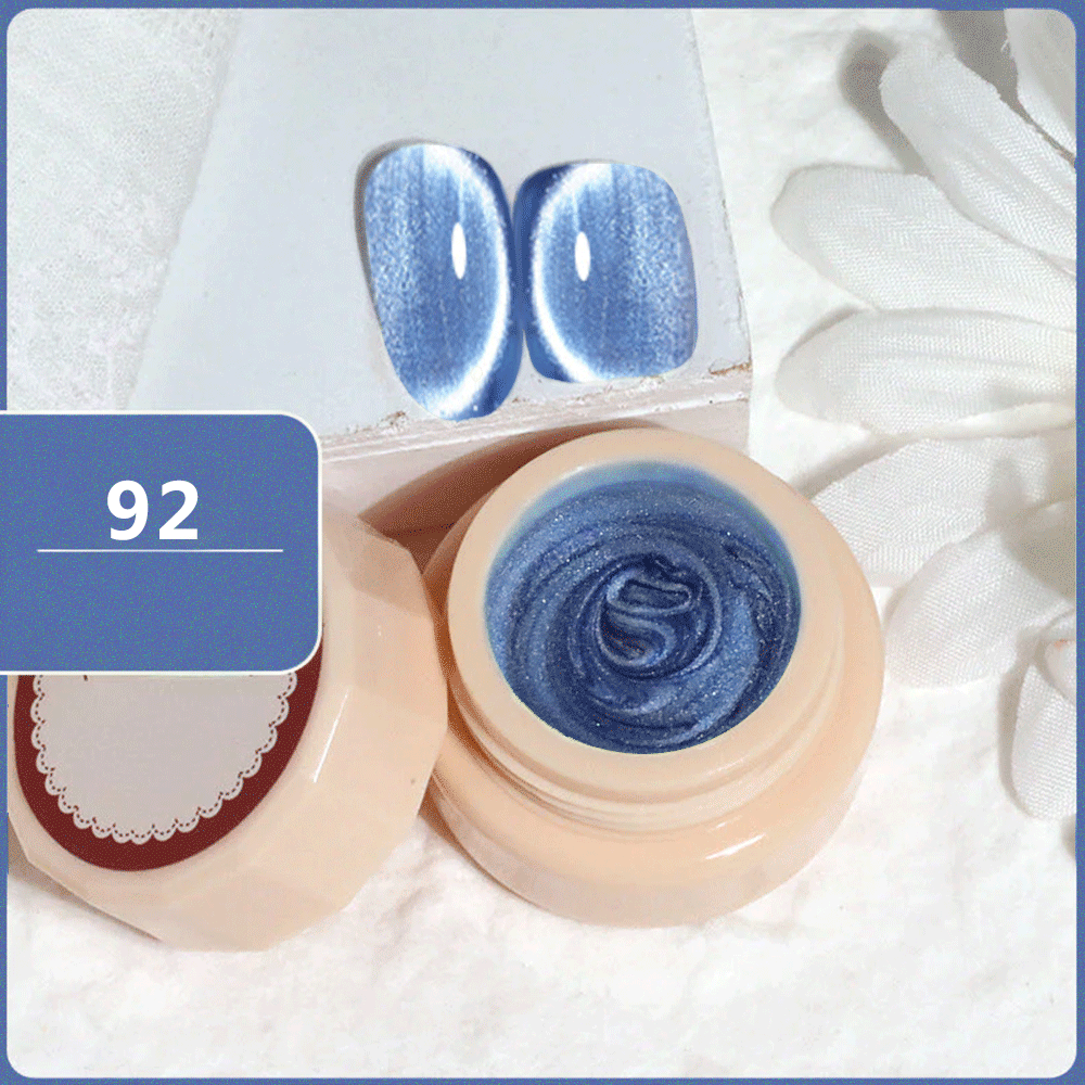 Blue Cat Eye Gel Nail Polish 92