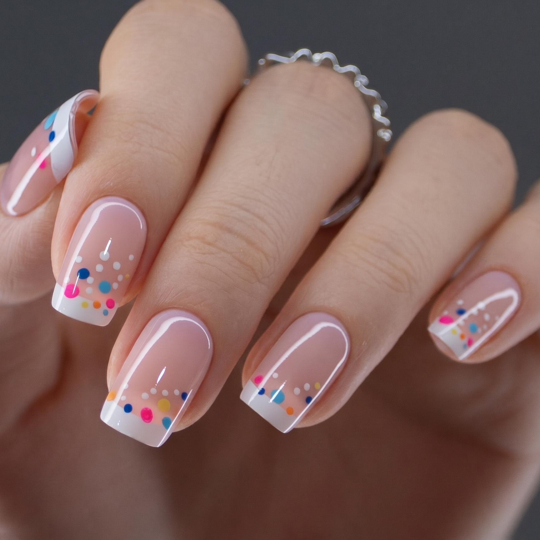 Vivid Dot Veil – M Squoval