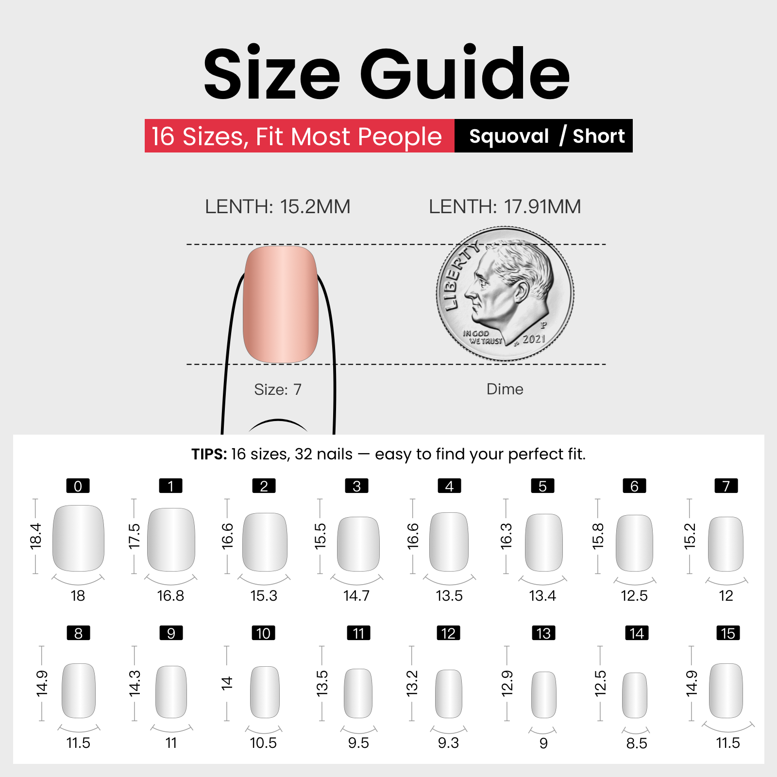 Misty Rose – S Squoval