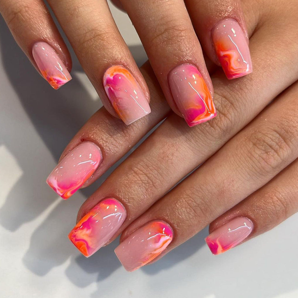 Sunset Blush – S Squoval