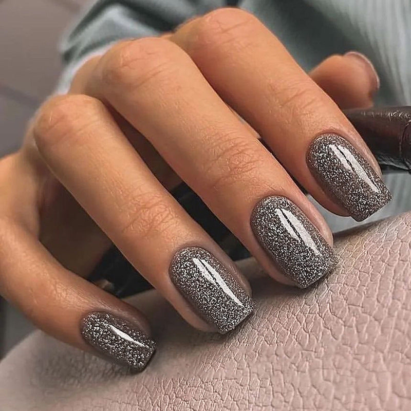 Gray Sparkle – S Squoval