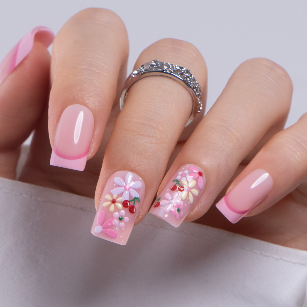 Pink Meadow – M Squoval