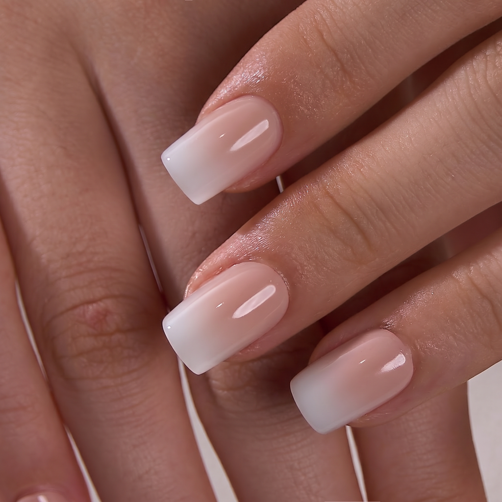 Pink and White – S Squoval