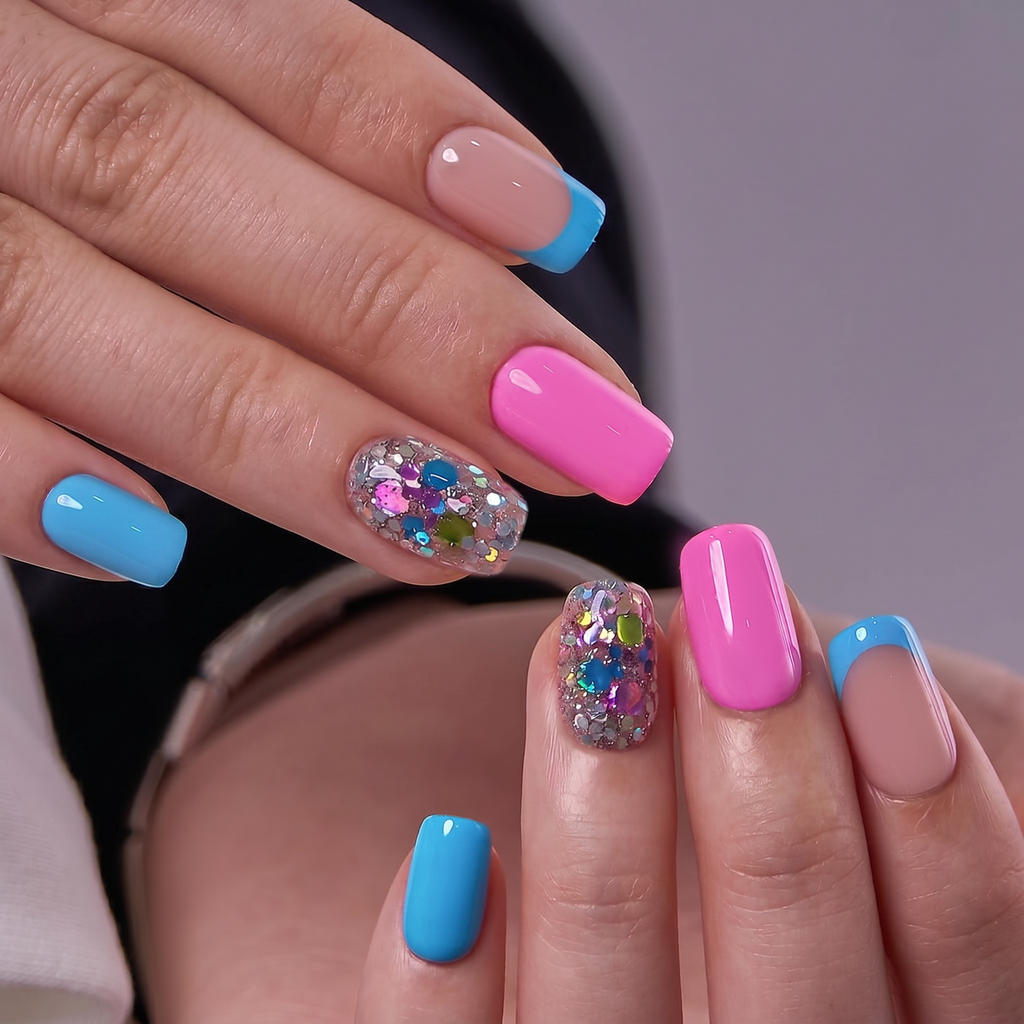 Designer's Pick | Candy Splash – M Squoval